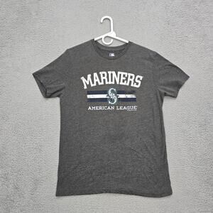 seattle mariners shirt Mens Medium Grey MLB Genuine Merchandise Cotton